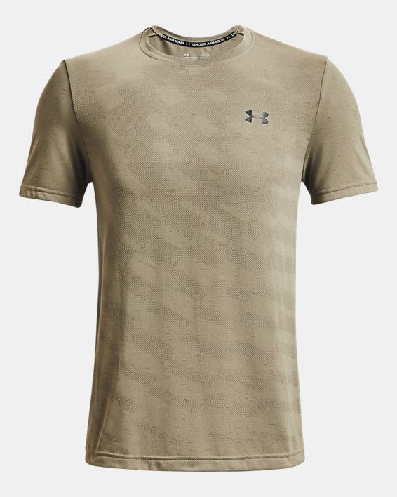 Men's UA Seamless Radial Short Sleeve, Gray, pdpMainDesktop image number 5